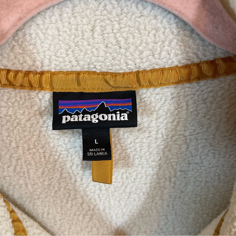 Patagonia Women’s Retro Pile Fleece Vest Pelican Cream Large - Picture 4 of 12